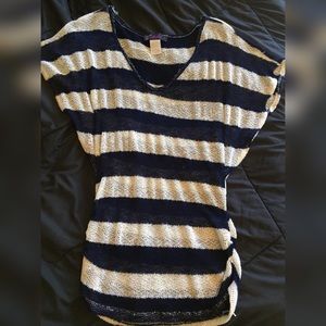 Blue & white striped shirt