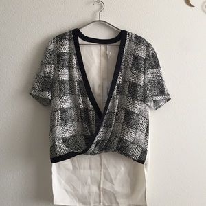 NWT Derek Lam 10 Crosby Silk Top