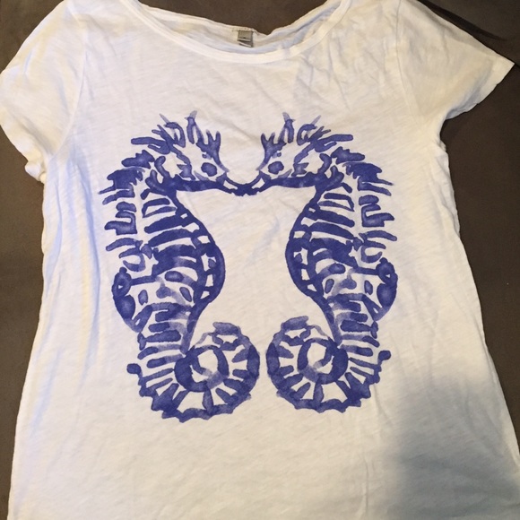 J.Crew white cotton tee