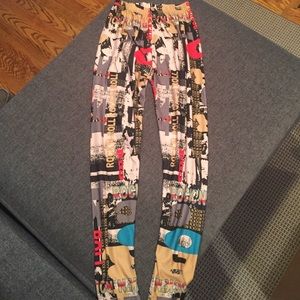 Funky rock print legging
