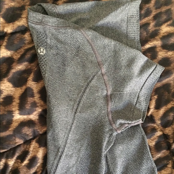 Gray lululemon running top