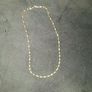 Gold and silver necklace