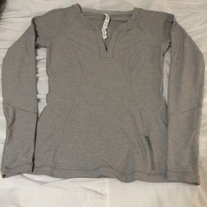Lululemon LS long sleeved shirt with zipper - 6