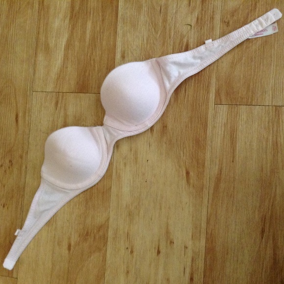 Blush pink strapless bra