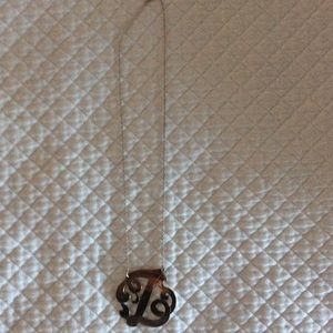 Silver Z necklace