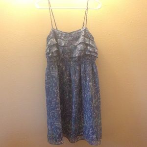 Light blue floral patterned dress