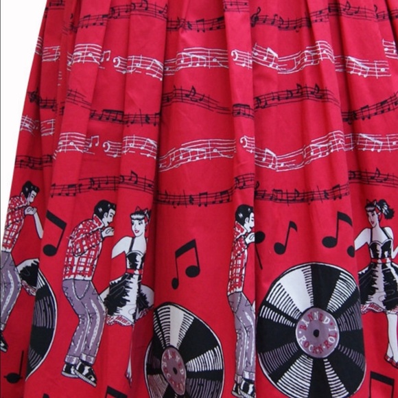 Jump N Jive Pinup Rockabilly Skirt - Picture 3 of 4