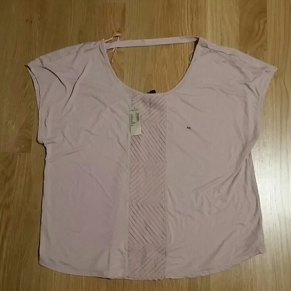 AE blush scoop back top