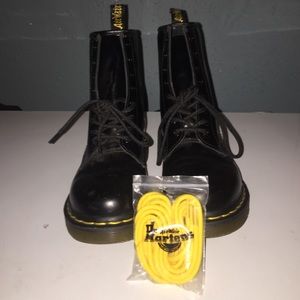 Black Dr. Marten boots