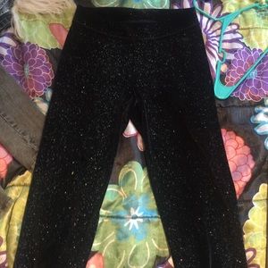 Black sparkly leggings