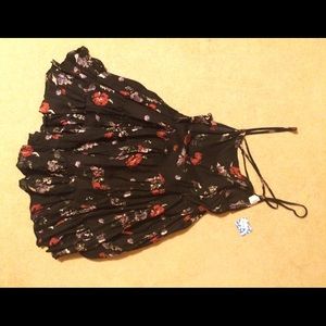 Free people black circle of flowers dress
