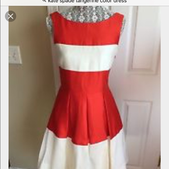 ♠️Kate Spade♠️Tangerine Dress ❤️ - Picture 3 of 4