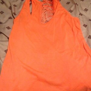 Ribbed back tank top