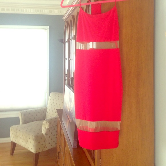 Sexy body con red dress