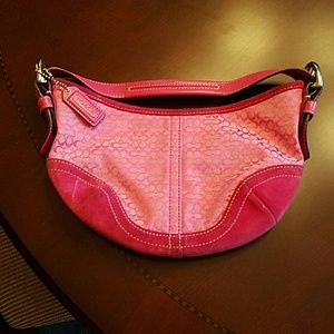 Coach Monogrammed Bag, Pink