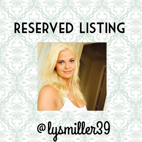 Reserved Listing for @lysmiller39