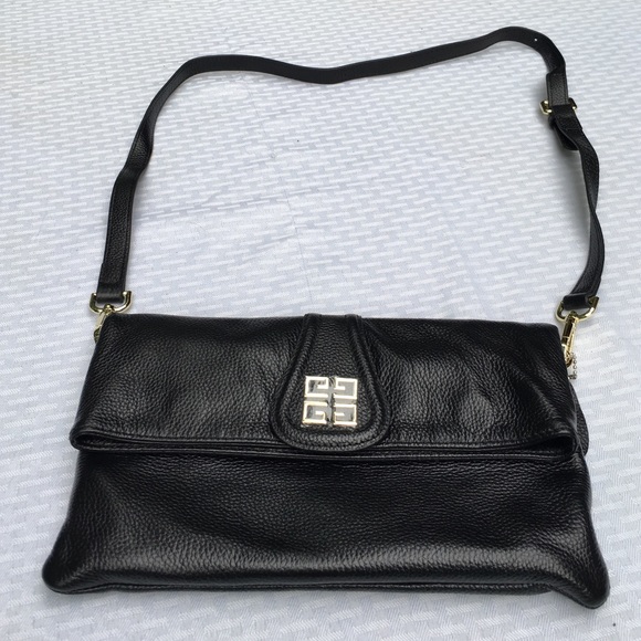 NWOT Givency  Black leather clutch/purse