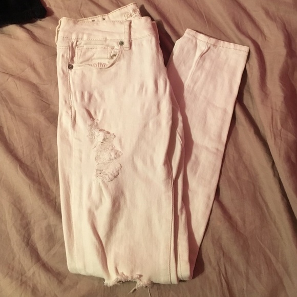 White Ripped Skinny Jeans