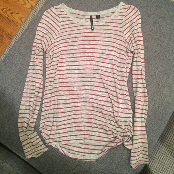 Cozy burgundy and gray shirt