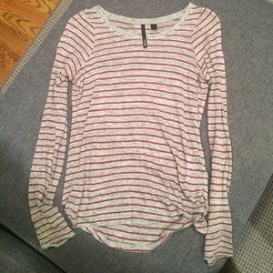 Cozy burgundy and gray shirt