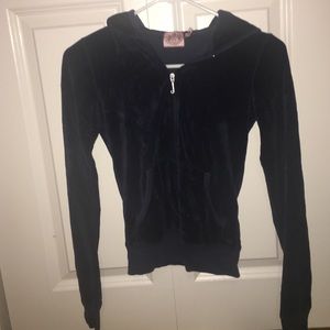 Juicy Couture Navy Velour Zip-up