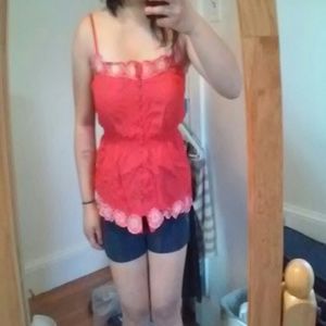 Watermelon summer spaghetti strap top