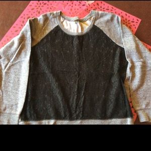 Gray/Dark Gray Lightweight Sweatshirt