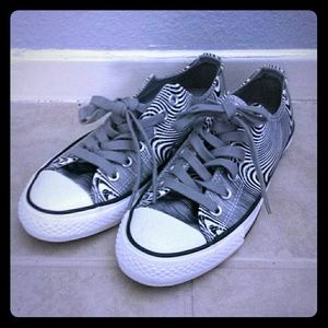 Zebra print converse