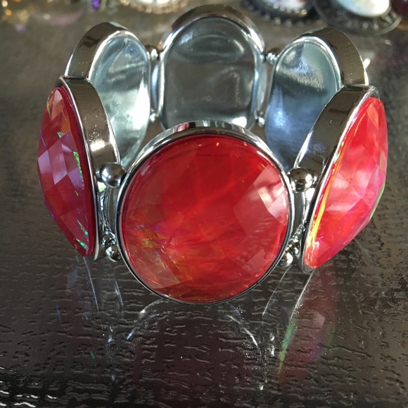 Red/Orange Chunky Bracelet