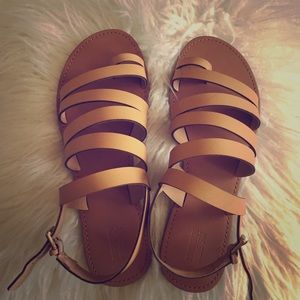 Tan sandals (wide fit)