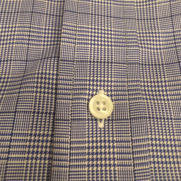 Brand New With Tag✨ Mens Blue Plaid Dress Shirt - Picture 3 of 3