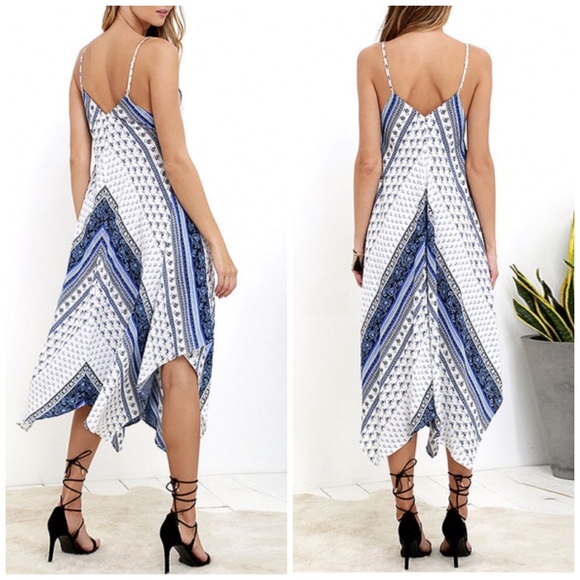 🆕Indigo Print Shirtdress - Picture 2 of 4