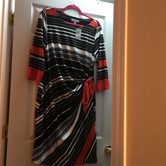 Faux wrap dress