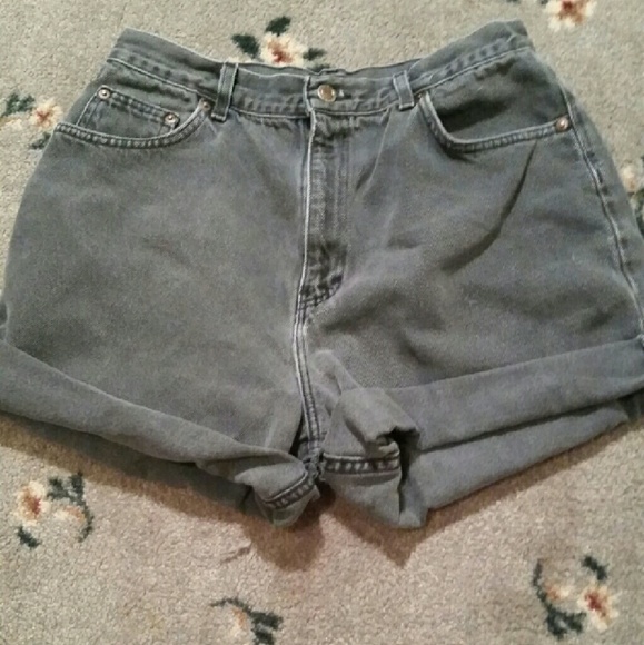 Vintage Grey High Waisted Shorts