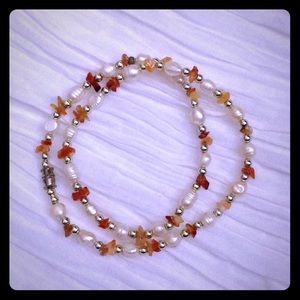 🍭Sweet Deals🍭 Pearl & Natural Stone Necklace