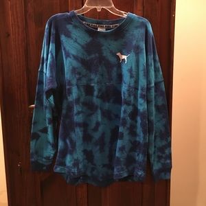 Long sleeve tie dye pink shirt