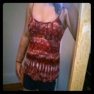 Button down spaghetti strap top