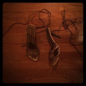 Copper color high heels