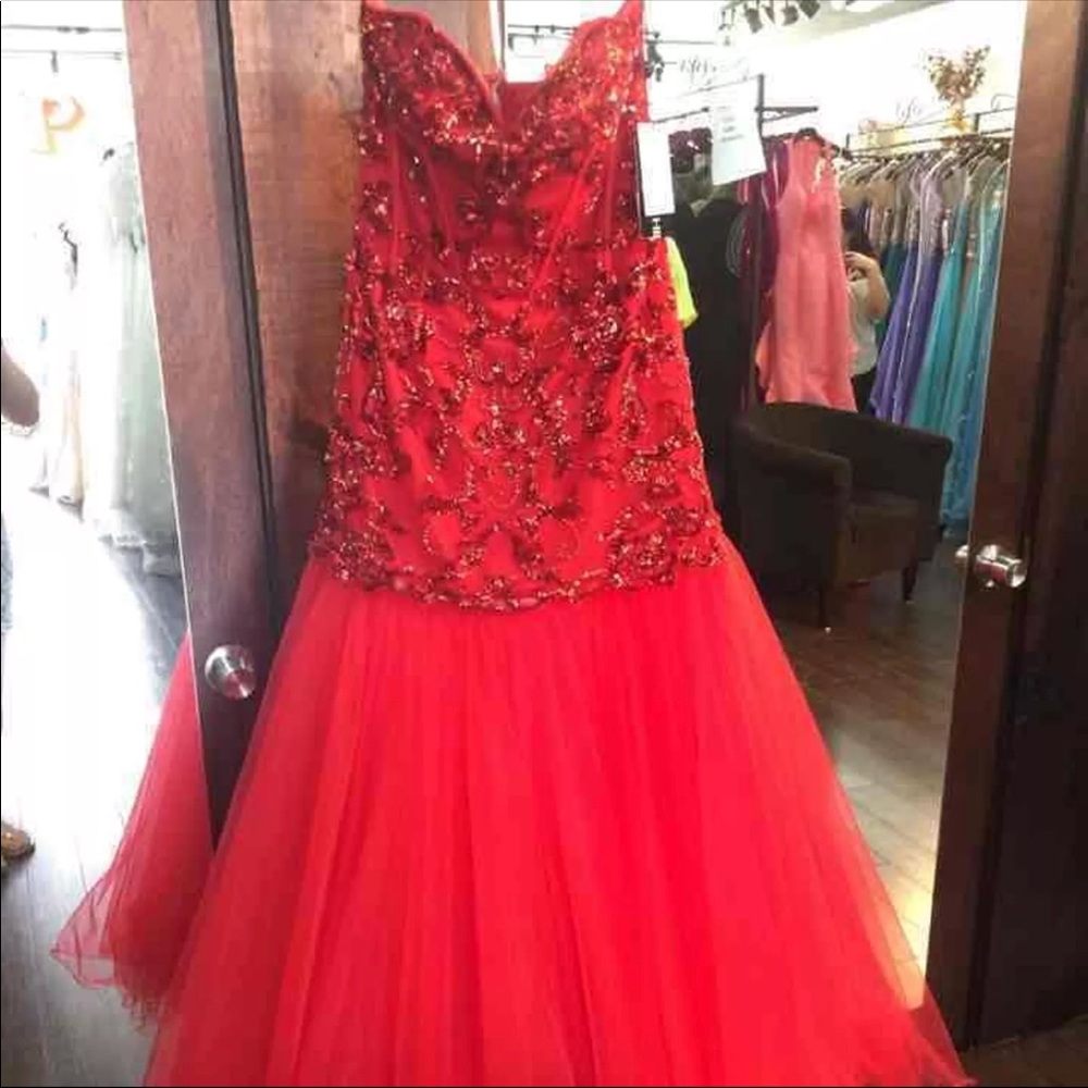Sherri Hill prom dress that unzips into mini dress