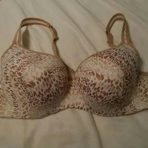 Animal print balconette bra
