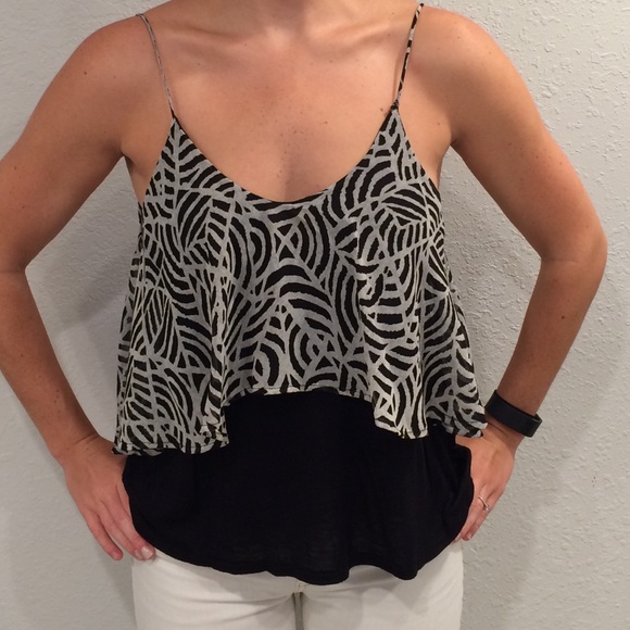 Urban Outfitters Black & White Tank Top