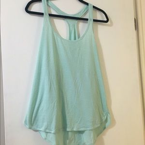 Lululemon mint racer tank