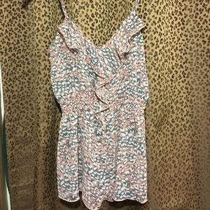 Leopard print polyester tank