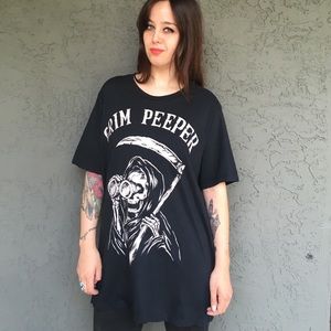 BAD ACID unisex "grim peeper" t shirt