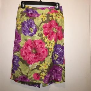 Floral Banana Republic skirt