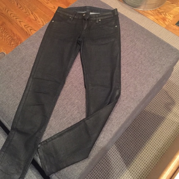 Black waxed Jean