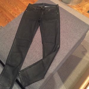 Black waxed Jean