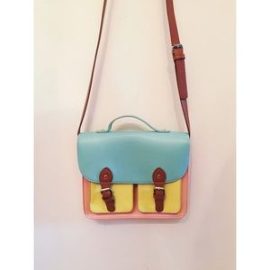 Multicolor Crossbody Satchel Bag