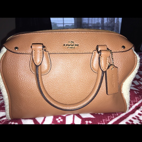 Coach Shearling mini Bennet bag