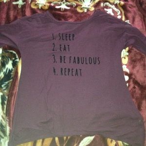 Plum short sleeve graphic t-shirt